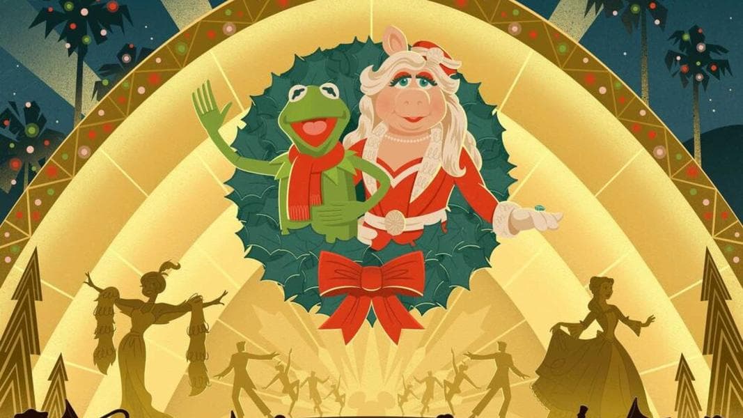 CONCEPT ART: Disney Jollywood Nights Map, Kermit and Miss Piggy Hosting Holiday Special