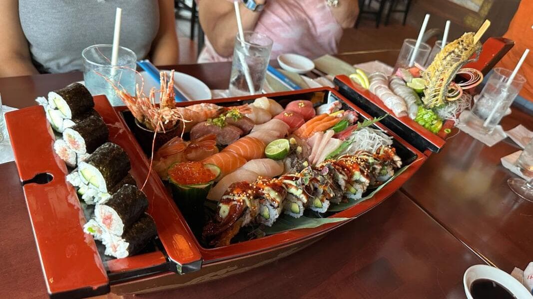REVIEW: We Try the $300 Giant Boat of Sushi & Over 25 Items at NEW Shiki-Sai Restaurant in EPCOT’s Japan Pavilion