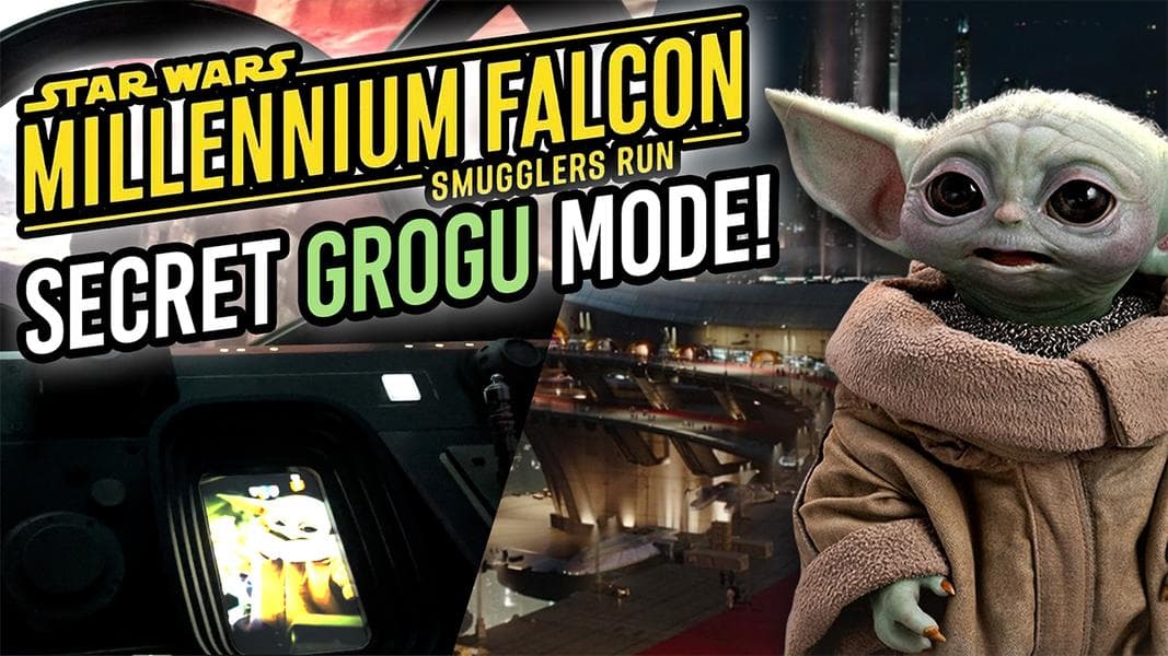 VIDEO: Secret Grogu Mode on Millennium Falcon: Smugglers Run