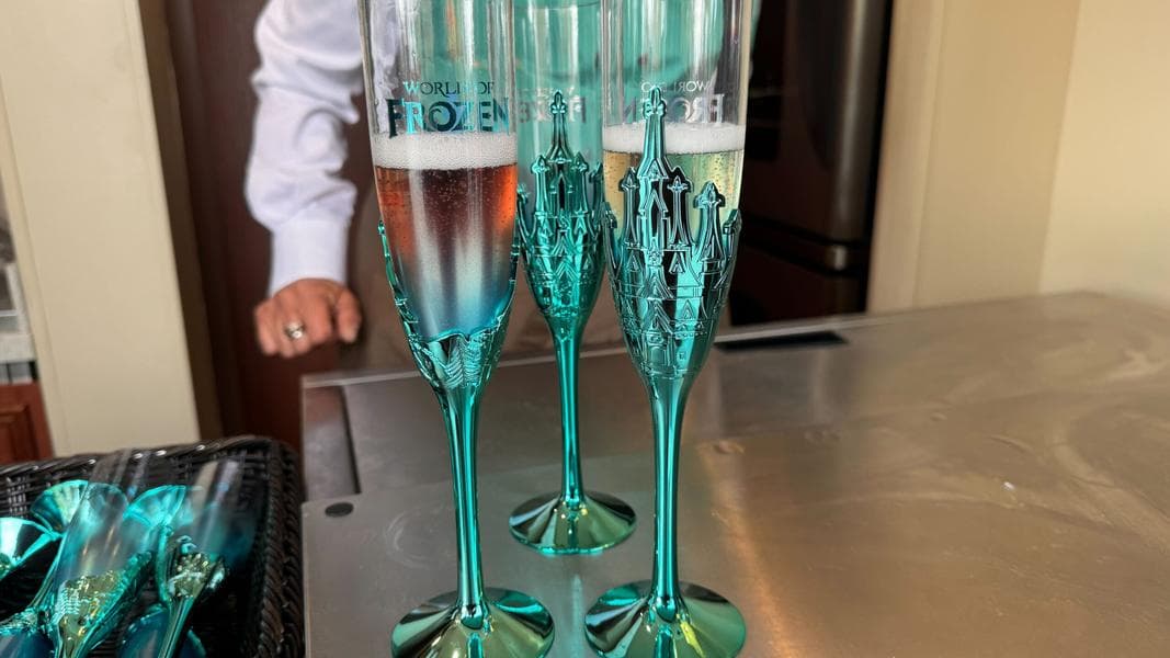 World of Frozen Champagne Flute at Disney Adventure World
