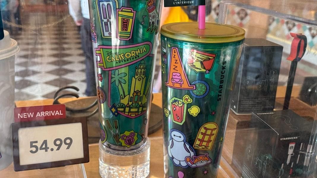Updated Disneyland and California Adventure Starbucks Mystery Pin Tumblers Reflect Recent Park Updates