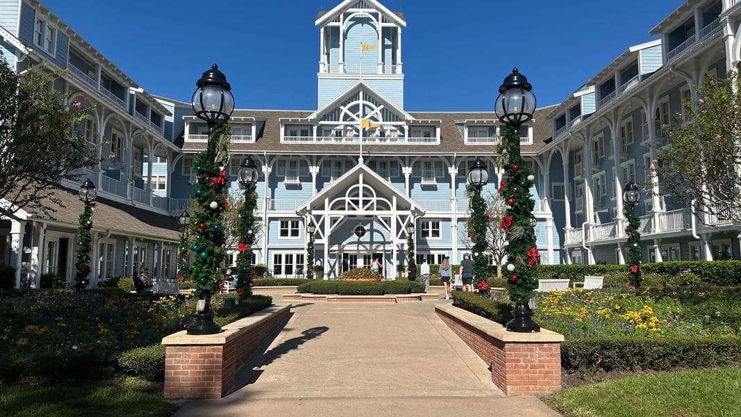 Nautical Christmas Decorations Arrive at Disney’s Beach Club Resort