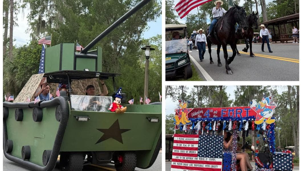 PHOTOS, VIDEO: 2025 Fourth of July Golf Cart Parade Returns to Disney’s Fort Wilderness