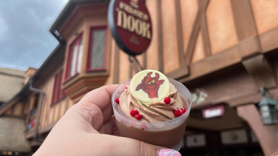 REVIEW: Devil’s Chocolate Mousse Cake Inspired by Mr. Toad’s Wild Ride Drives Into Magic Kingdom