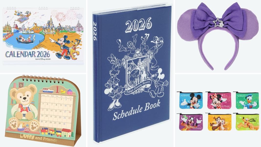 2026 Calendars and Planners, New Ticket Pouches, Ear Headbands, and More Coming to Tokyo Disney Resort This Month