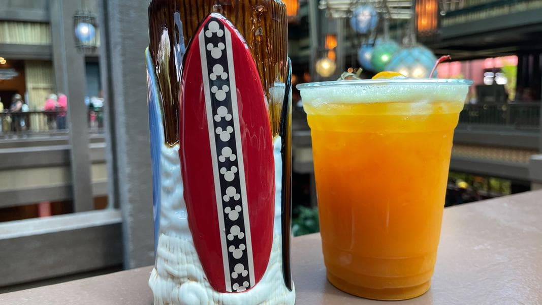 REVIEW: Hang Ten Over to Disney’s Polynesian Village Resort for the NEW Surfboard Tiki-Style Mug and Papeete Pipeline POG Drink