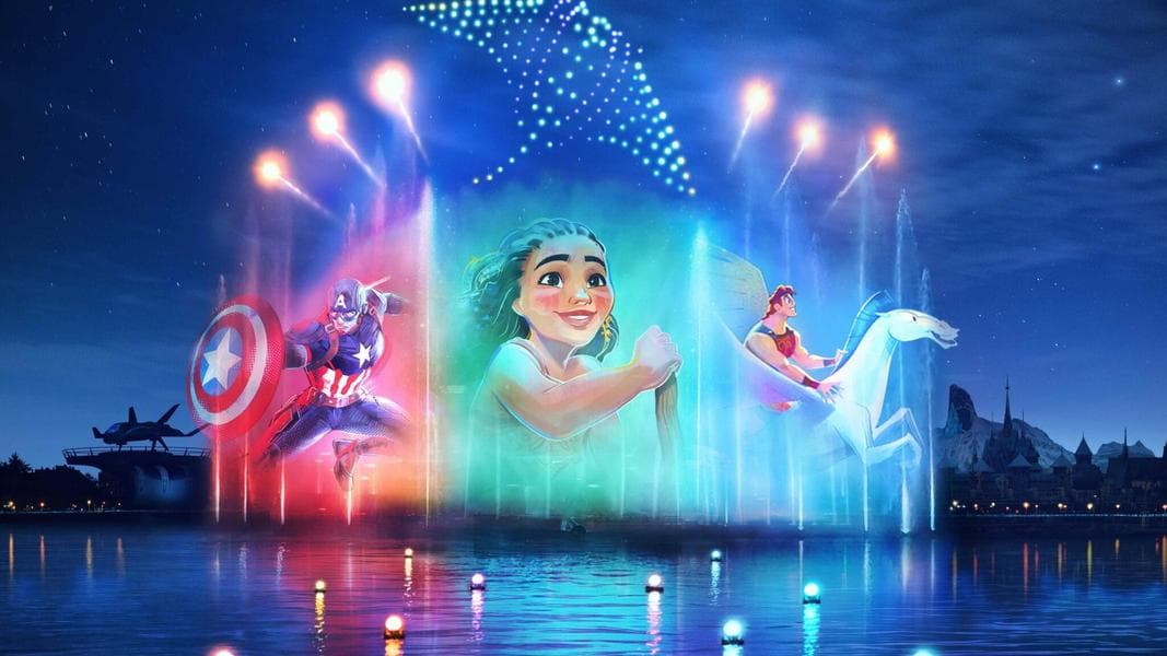 More Details on New Drone Spectacular, Disney Cascade of Lights
