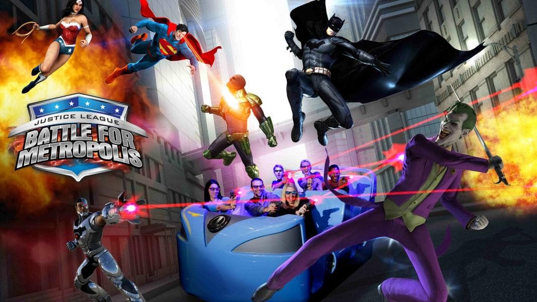 Three Six Flags Parks adding “Battle for Metropolis” in 2017