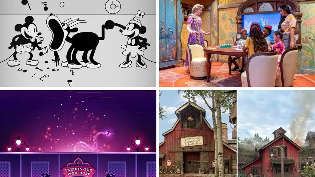 Disney Makes a Statement About Mickey Mouse and ‘Steamboat Willie’ Finally Entering Public Domain in 2024, Fire at Cowboy Cookout BBQ Rises Above Frontierland in Disneyland Paris, & More: Daily Recap (12/15/23)