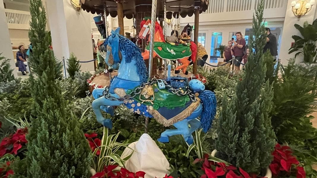 ‘Mickey’s Christmas Carol’ Gingerbread Carousel Opens at Disney’s Beach Club Resort