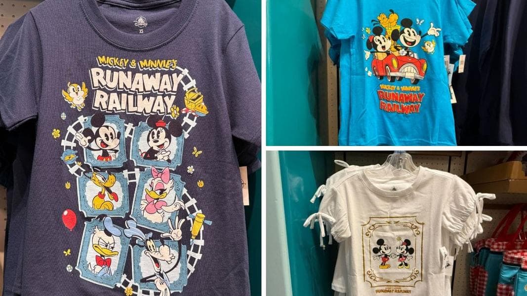 Mickey & Minnie’s Runaway Railway Youth Shirts Arrive at Disneyland