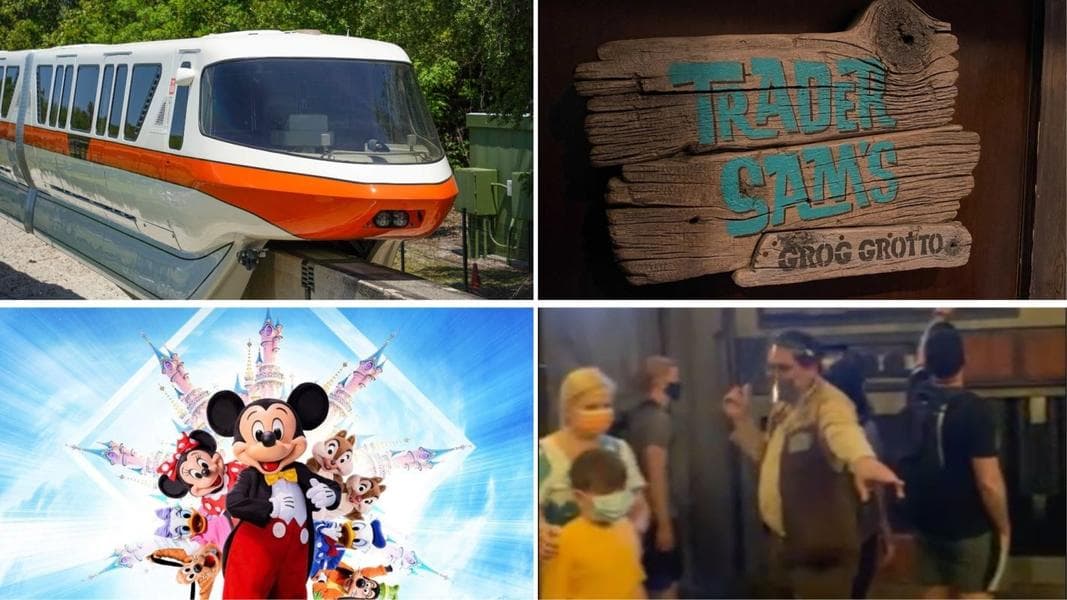WDWNT Daily Recap (5/17/21): Trader Sam’s Grog Grotto Sign Removed, Monorail Orange Returns, Disneyland Paris Reopening, Plexiglass Removed from Rise of the Resistance Preshows, and More