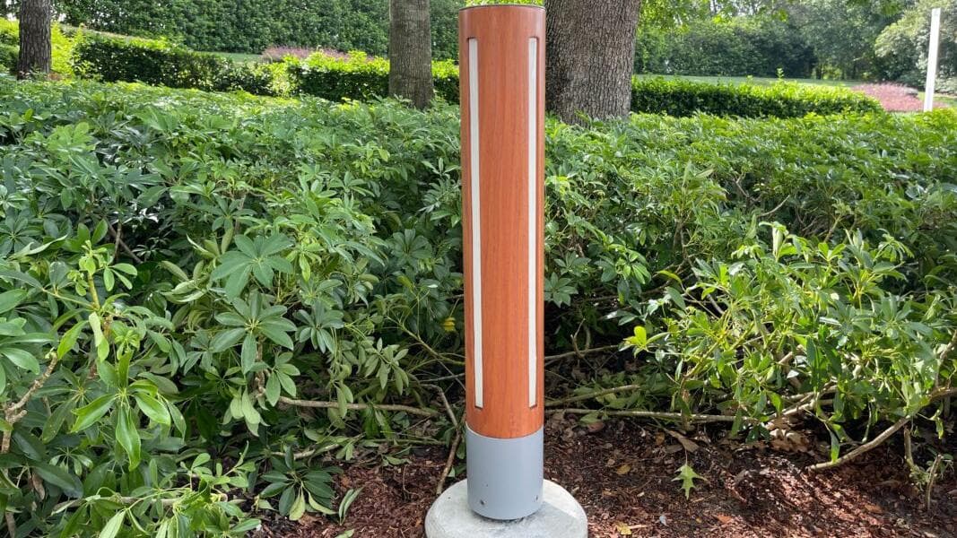 PHOTOS: Strange New Exterior Lighting Being Installed Outside The Land Pavilion at EPCOT