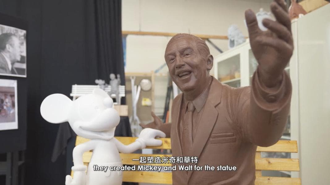 VIDEO: Behind-the-Scenes Look at Creation of Walt & Mickey ‘Dream Makers’ Statue Coming to Hong Kong Disneyland