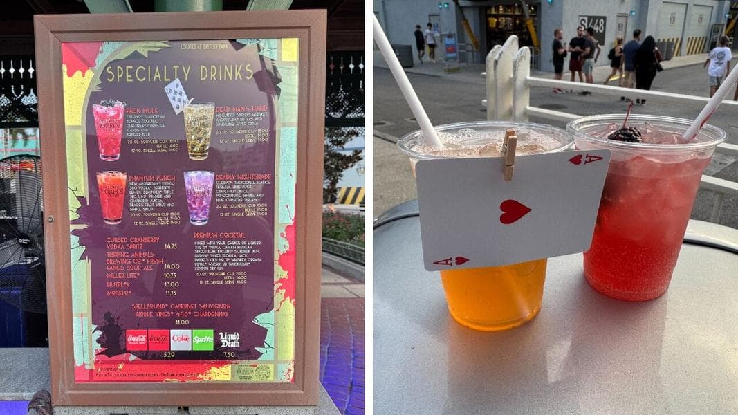 Halloween Horror Nights Bar Offers Mediocre Specialty Drinks for 2025
