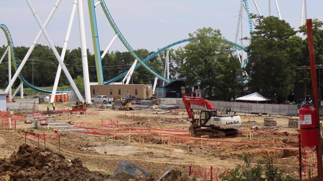 A Look Inside Rip Roarin’ Falls Construction Site