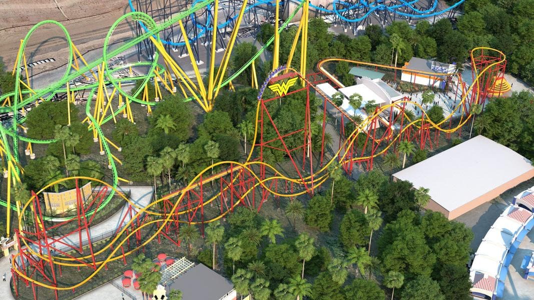 Wonder Woman Flight of Courage opens July 16 at Six Flags Magic Mountain