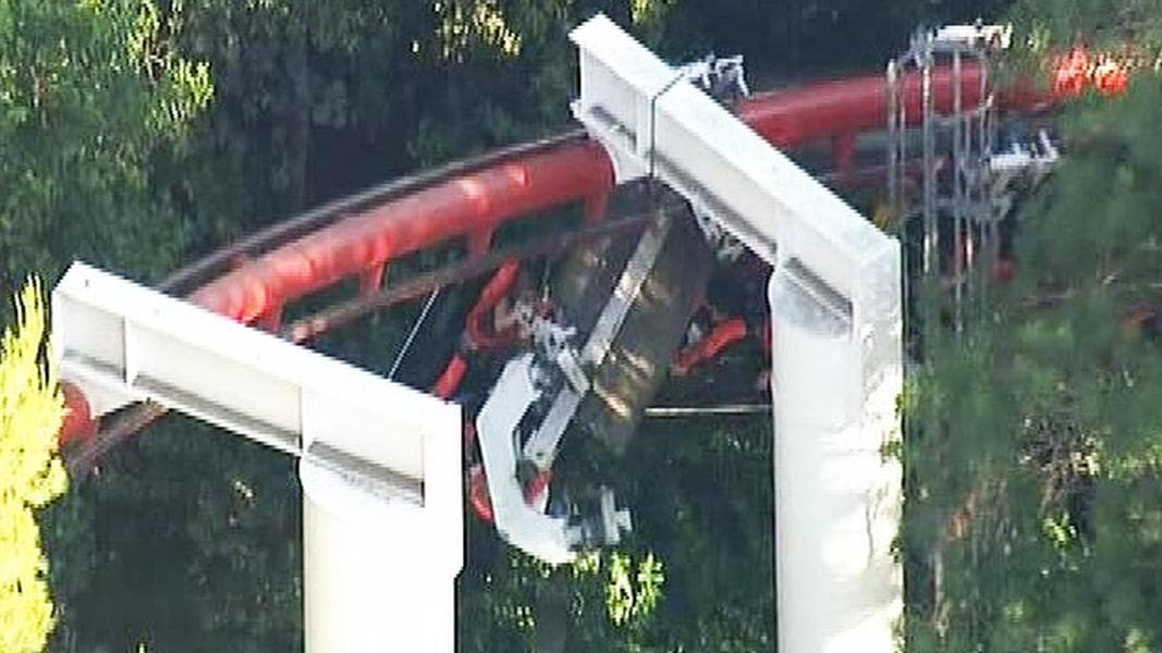 Ninja Derails at Six Flags Magic Mountain
