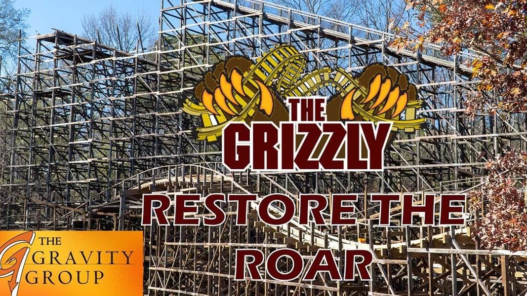 Gravity Group Restoring Grizzly at Kings Dominion