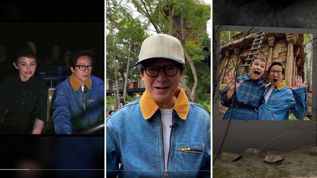 ‘Hold On To Your Potatoes’ – Ke Huy Quan and Ginnifer Goodwin Ride Indiana Jones Adventure