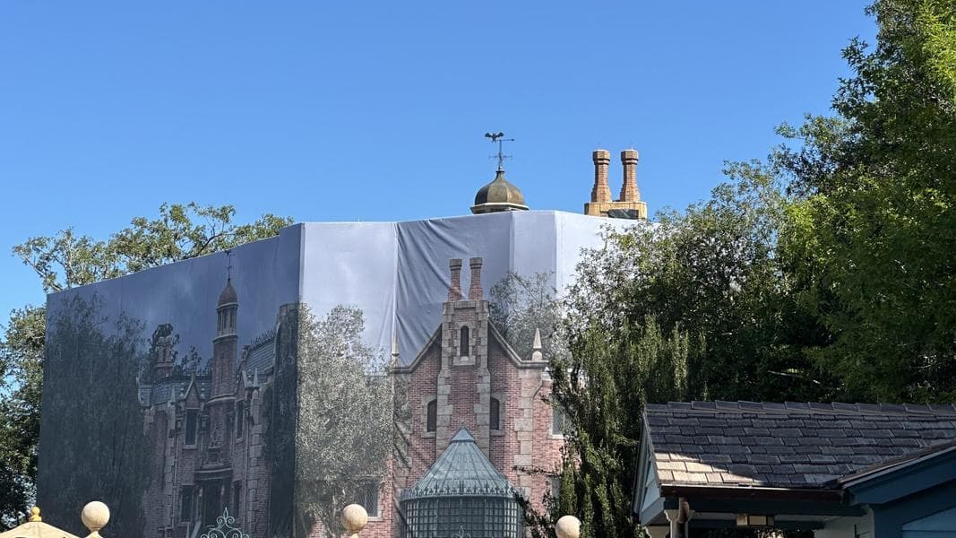 Haunted Mansion Scrim Being Removed at Magic Kingdom