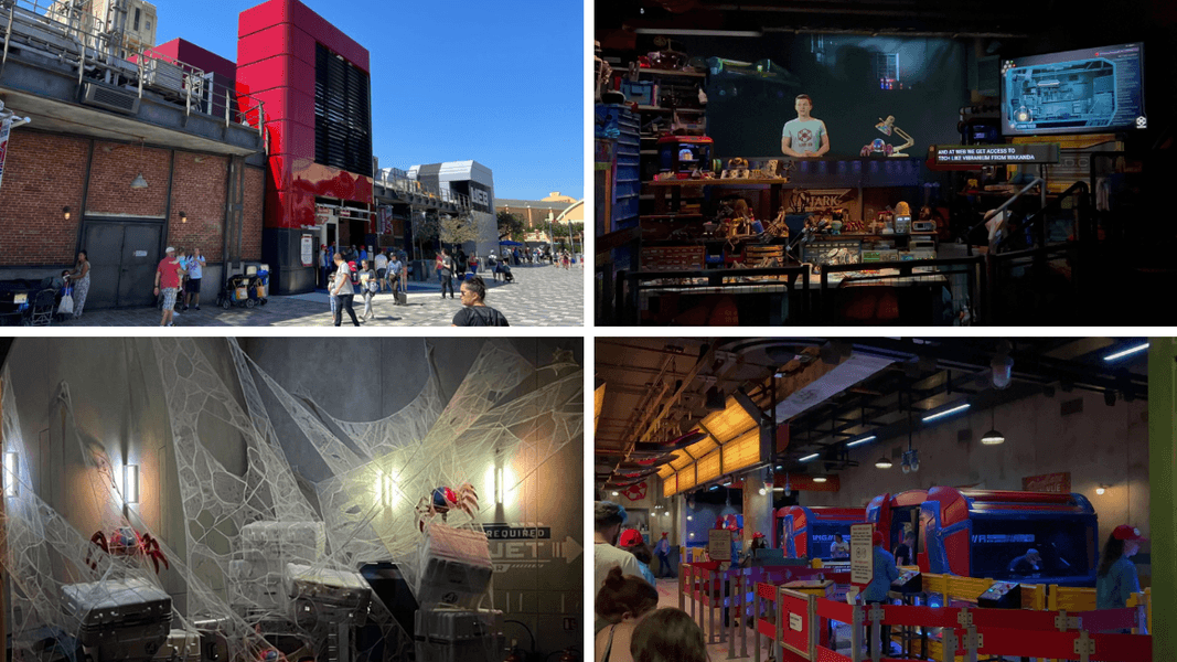 PHOTOS, VIDEO: Spider-Man W.E.B. Adventure Ride Opens at Avengers Campus Paris with Guardians of the Galaxy: Mission Breakout Scene, But Tower Omitted