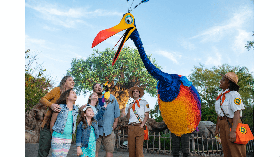 Kevin from Disney/Pixar’s ‘UP’ now meeting at Disney’s Animal Kingdom