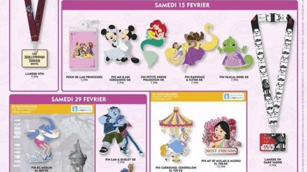 February 2020 Pin Releases for Disneyland Paris Includes Tower of Terror Collection
