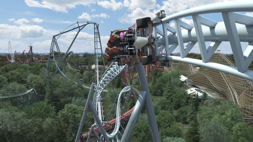 Six Flags Great America Building Maxx Force Launch Coaster in 2019