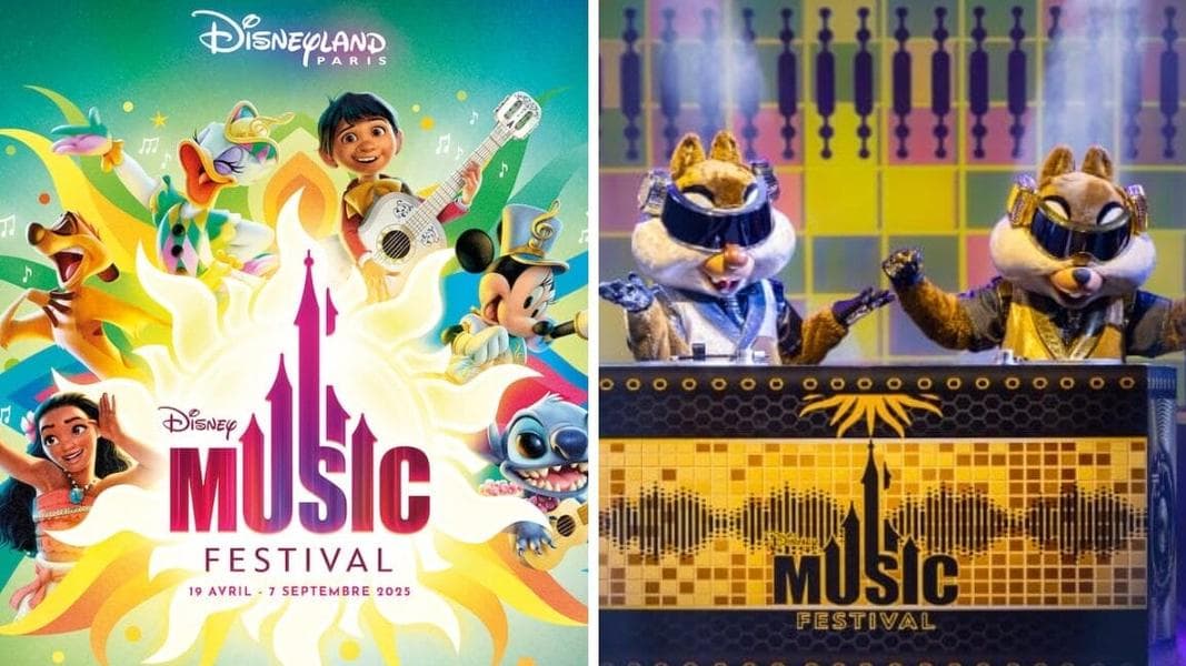 Disneyland Paris Previews Chip & Dale in New Music Festival Concert Outfits