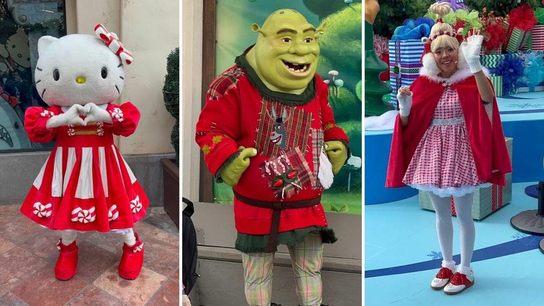 PHOTOS: Hello Kitty, Shrek, Donkey, and Cindy Lou Who Holiday Meet and Greets in Universal Studios Hollywood