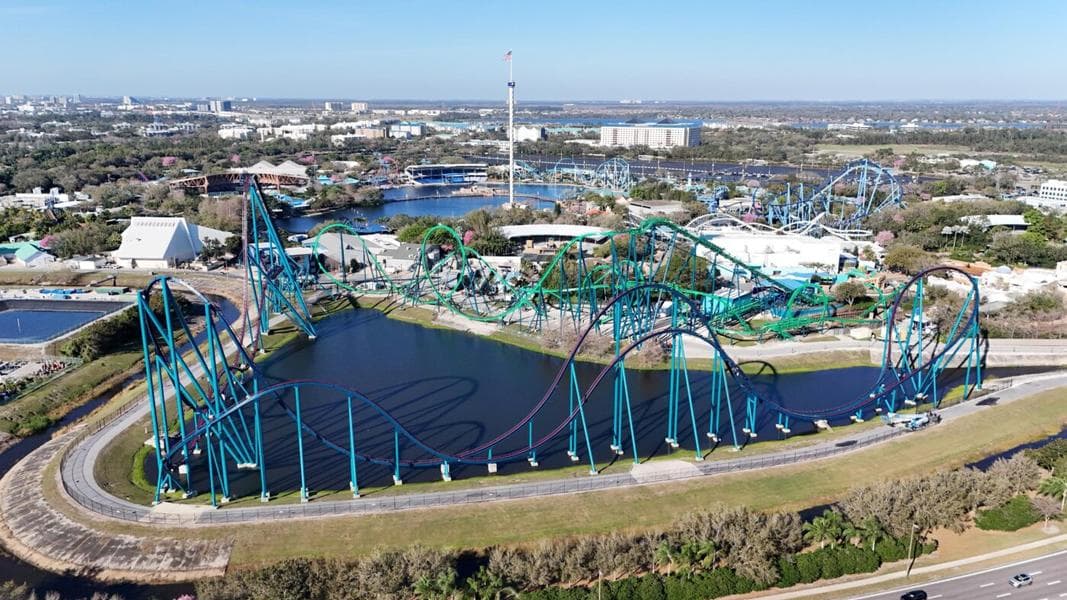 SeaWorld Orlando Aerials From a Drone