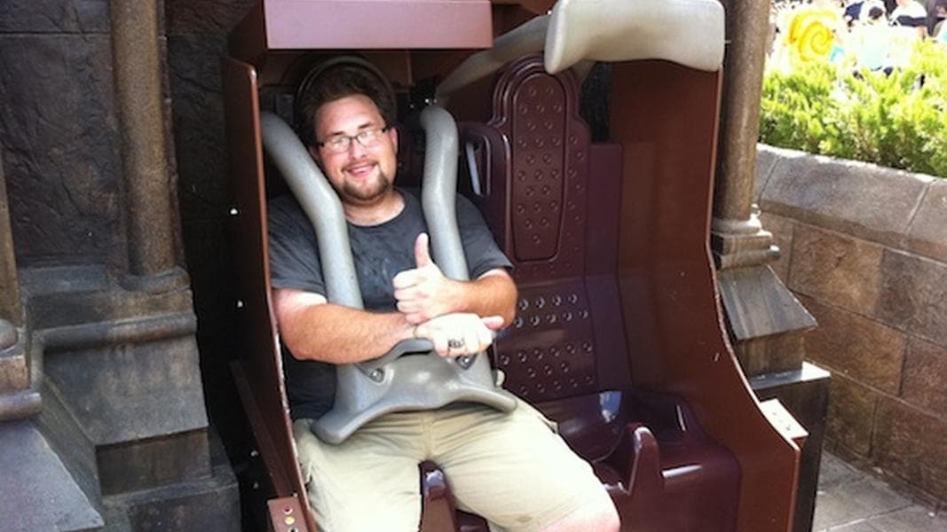 Harry Potter and the Forbidden Journey ride seats modified to fit larger guests