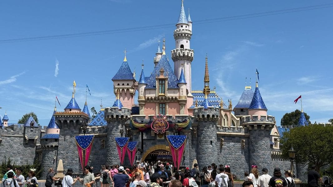 Disneyland Resort Gets New 70th Anniversary Banners, Mural, Character Standees, Flags, & More