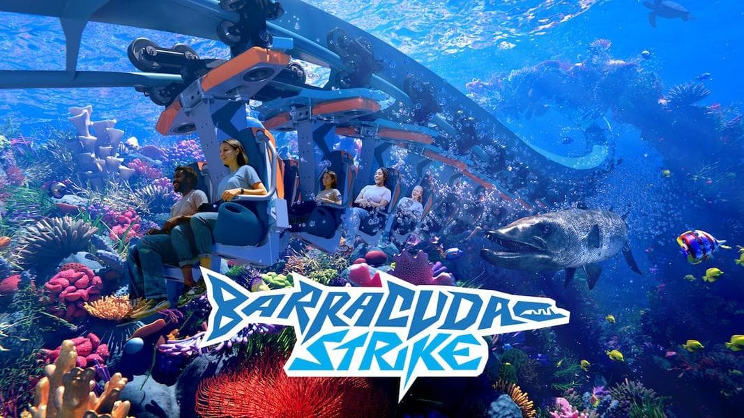 Barracuda Strike suspended roller coaster opening in 2026 at SeaWorld San Antonio