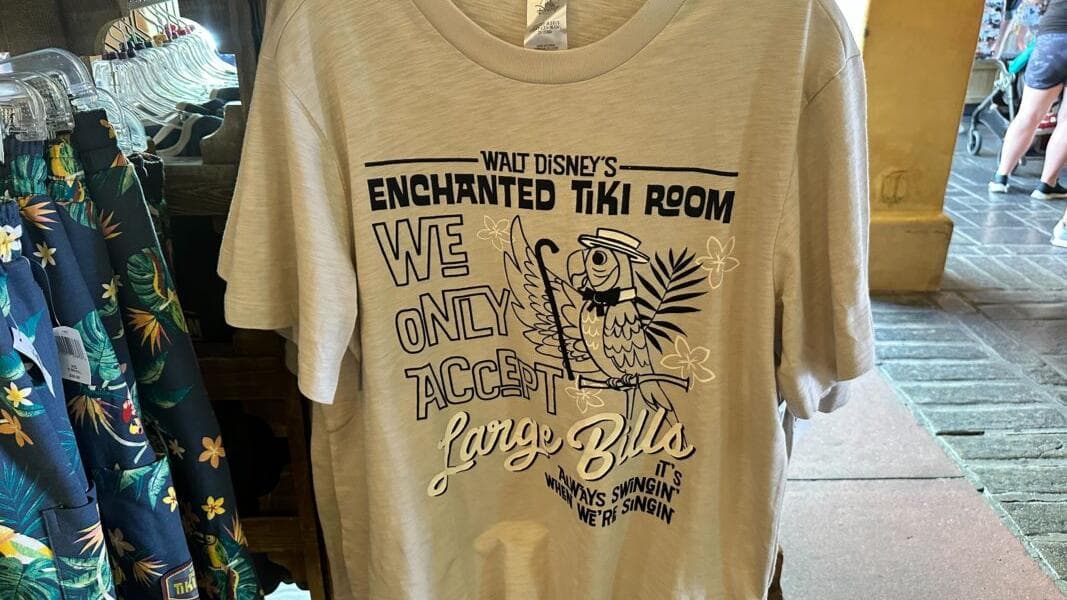 New Enchanted Tiki Room-Inspired Shirt and Hat Now Available at Magic Kingdom
