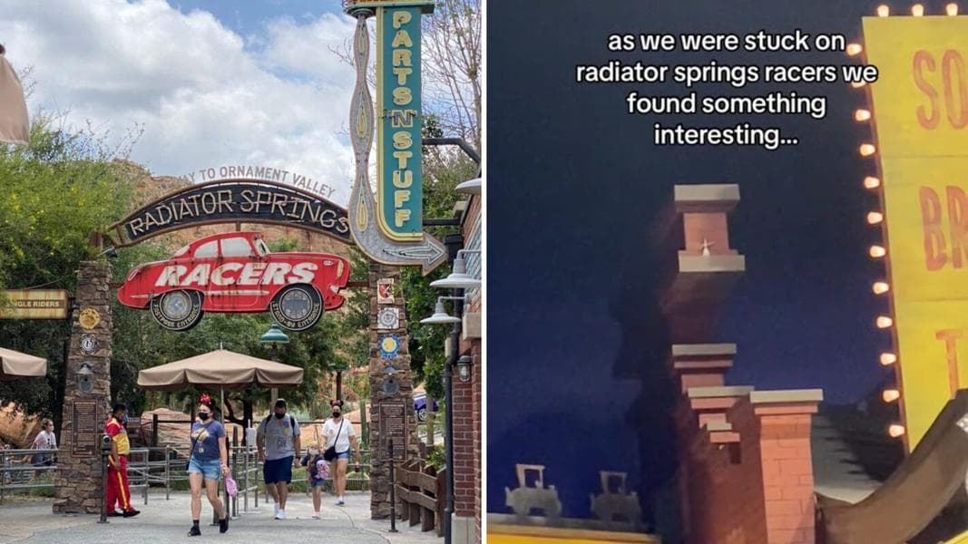 VIDEO: Aladdin ’Easter Egg’ Spotted on Radiator Springs Racers in Disney California Adventure