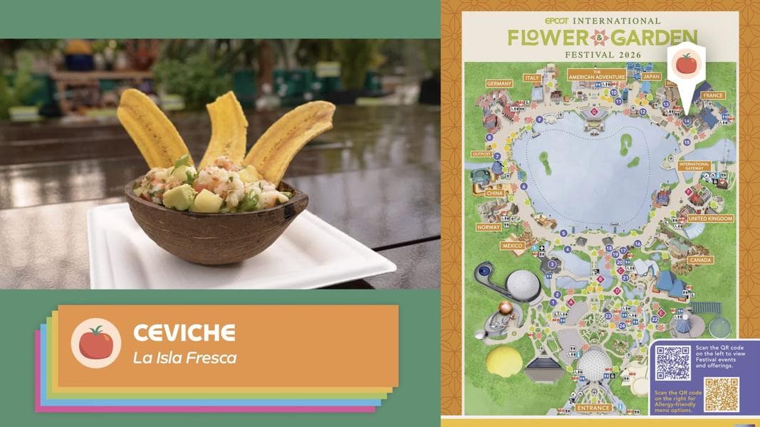 First Look at New and Returning EPCOT Flower & Garden Festival 2026 Menu Items
