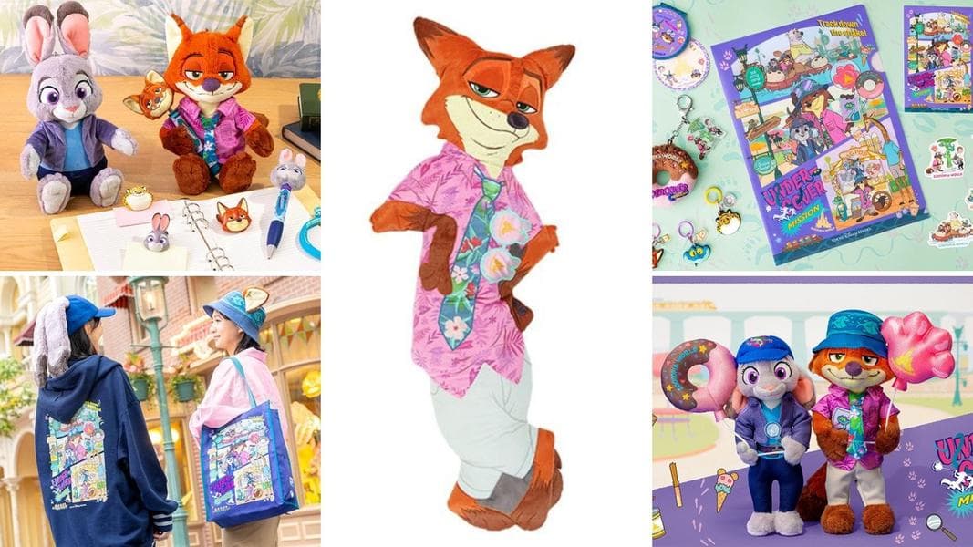 Disney Theme Park Parody Merchandise Being Released for Zootopia 2 Including Nick Wilde Body Pillow