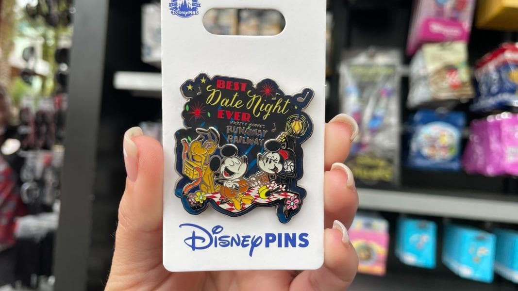 NEW Mickey & Minnie’s Runaway Railway Date Night Pin at Disney’s Hollywood Studios