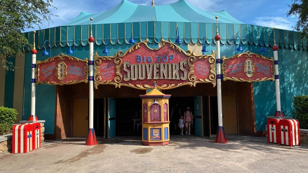 Big Top Souvenirs at Magic Kingdom Closed For Refurbishment