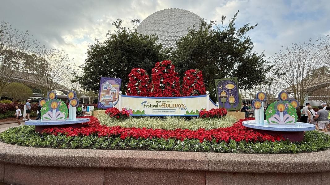 Festival of the Holidays Decor Has Arrived at EPCOT