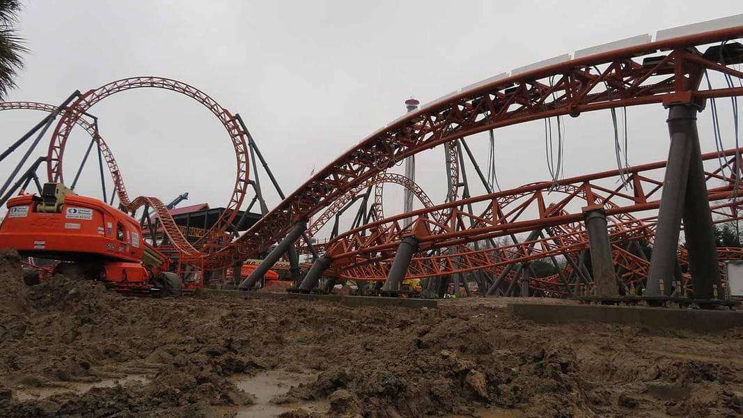 New Year, New Coaster: A Copperhead Strike Construction Update From New Year’s Eve