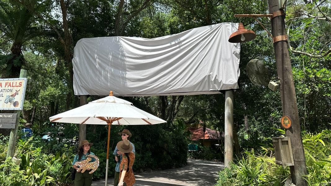 Bluey Visible on Conservation Station Sign at Disney’s Animal Kingdom