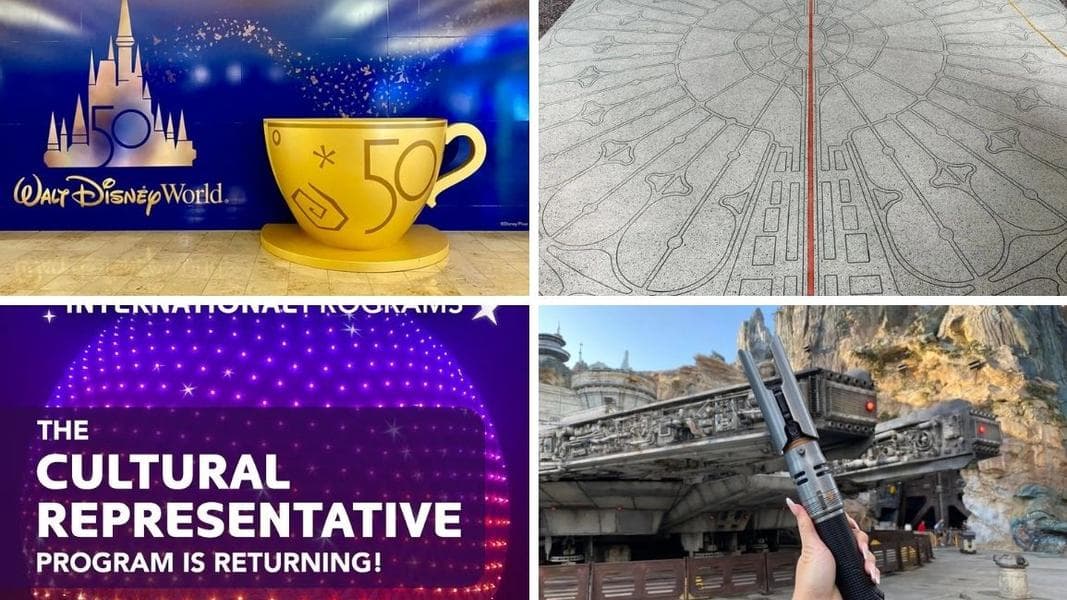 Cultural Representatives Returning to EPCOT, Walt Disney World 50th Decor Coming Down at Orlando International Airport, New Cal Kestis Legacy Lightsaber Arrives, and More: Daily Recap (3/25/22)