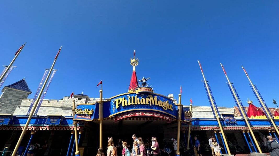 PHOTOS: New Banners Hung Outside Mickey’s PhilharMagic in Magic Kingdom