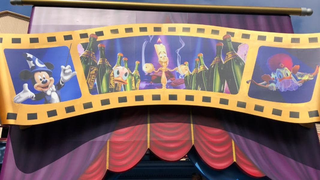 Signage is Up for the New Mickey’s PhilharMagic Attraction in Disney California Adventure