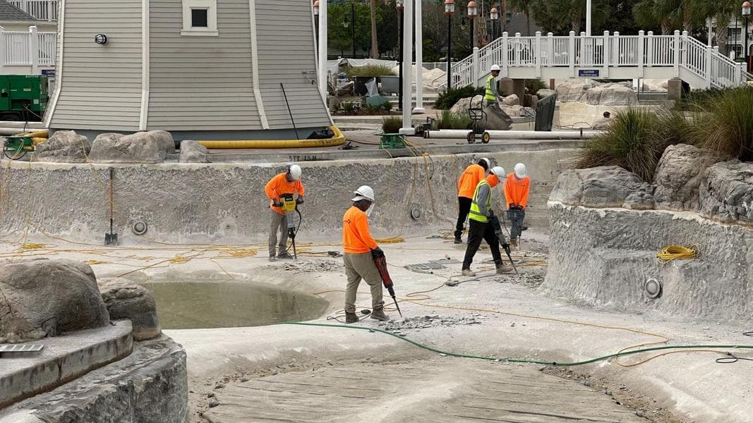 Stormalong Bay Construction Work at Disney’s Yacht Club Gets Loud with All-Day Jackhammering
