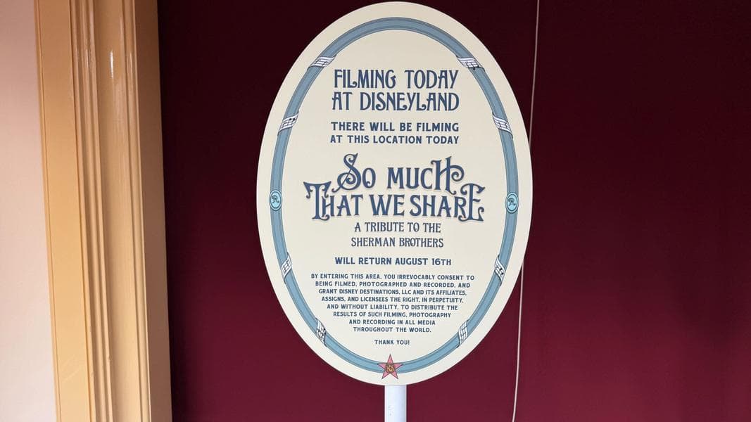 Sherman Brothers Tribute at Disneyland Temporarily Closed Due to Oswald Series Filming