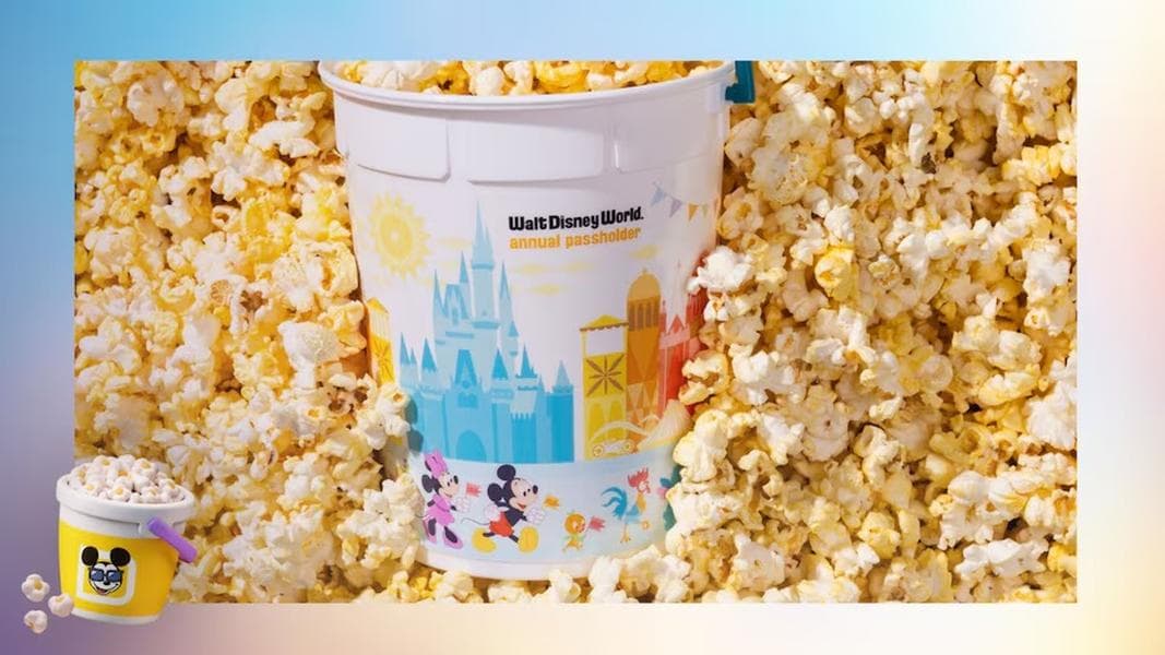 First Look at Walt Disney World Annual Passholder Popcorn Bucket & Merchandise Coming This Summer